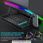 کول پد لپ‌تاپ RGB MOOJAY.نمای کلی