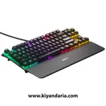 کیبورد گیمینگ مکانیکال SteelSeries Apex Pro TKL تصویر کیبورد از نمای کناری
