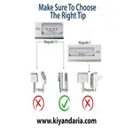 شارژر جایگزین Magsafe 60 وات ۱۶.۵ ولت ۳.۶۵ آمپر نمای پورت ها