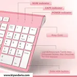 نما مشخصات صفحه کلید بی سیم ترکیبی از ماوس، J JOYACCESS 2.4G USB