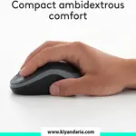 صفحه کلید و ماوس بی سیم Logitech MK270 ماوس و خوش دستی آن نمای موس