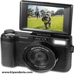 دوربین دیجیتال Minolta MND30 با کیفیت 30 مگاپیکسل / 2.7K Ultra HD (رنگ مشکی)
صفحه نمایش به صورت سلفی 