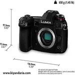 دوربین دیجیتال Panasonic LUMIX G9 با قابلیت ۴Kمدل DC-G9 
اندازه 