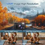 4K Digital Camera for Photography, 48MP Autofocus Vlogging Camera
کیفیت عکسبرداری 