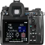 دوربین بدنه سیاه Pentax K-3 Mark III ویوفایندر اپتیکال 1.05 برابری با 100% میدان دید دوربین از نمای صفحه نمایش 