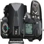 دوربین بدنه سیاه Pentax K-3 Mark III ویوفایندر اپتیکال 1.05 برابری با 100% میدان دید دوربین از نمای بالا 