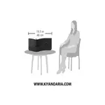 کیبورد ارگونومیک با سیم Kensington Pro Fit (مدل K75400US) سایز کیبورد 
