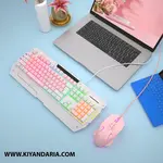 ماوس و کیبورد روی میز 