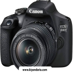 دوربین Canon EOS 2000D / Rebel T7 DSLR با لنزهای بزرگنمایی 18-55 میلی متر-تصویر از جلو